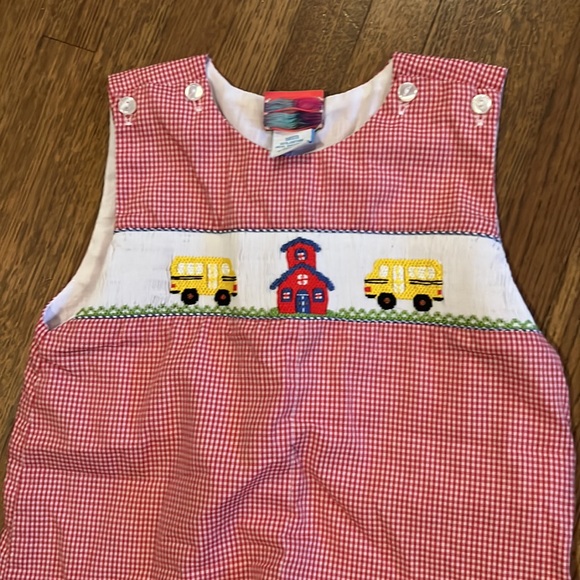 Southern Tots red smocked outfit 18 months - Picture 2 of 3